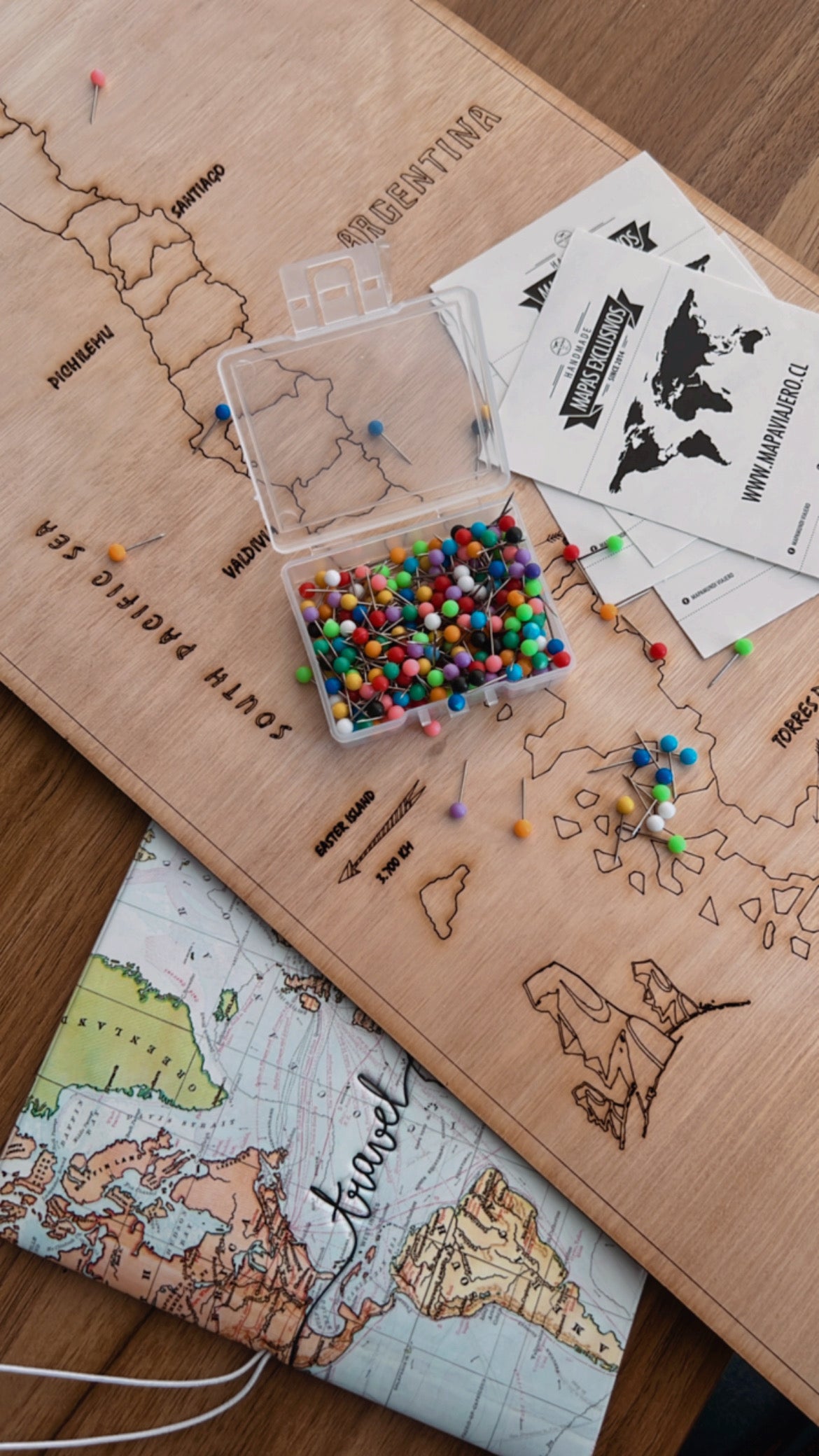 MAPA CHILE MADERA PRE ORDER