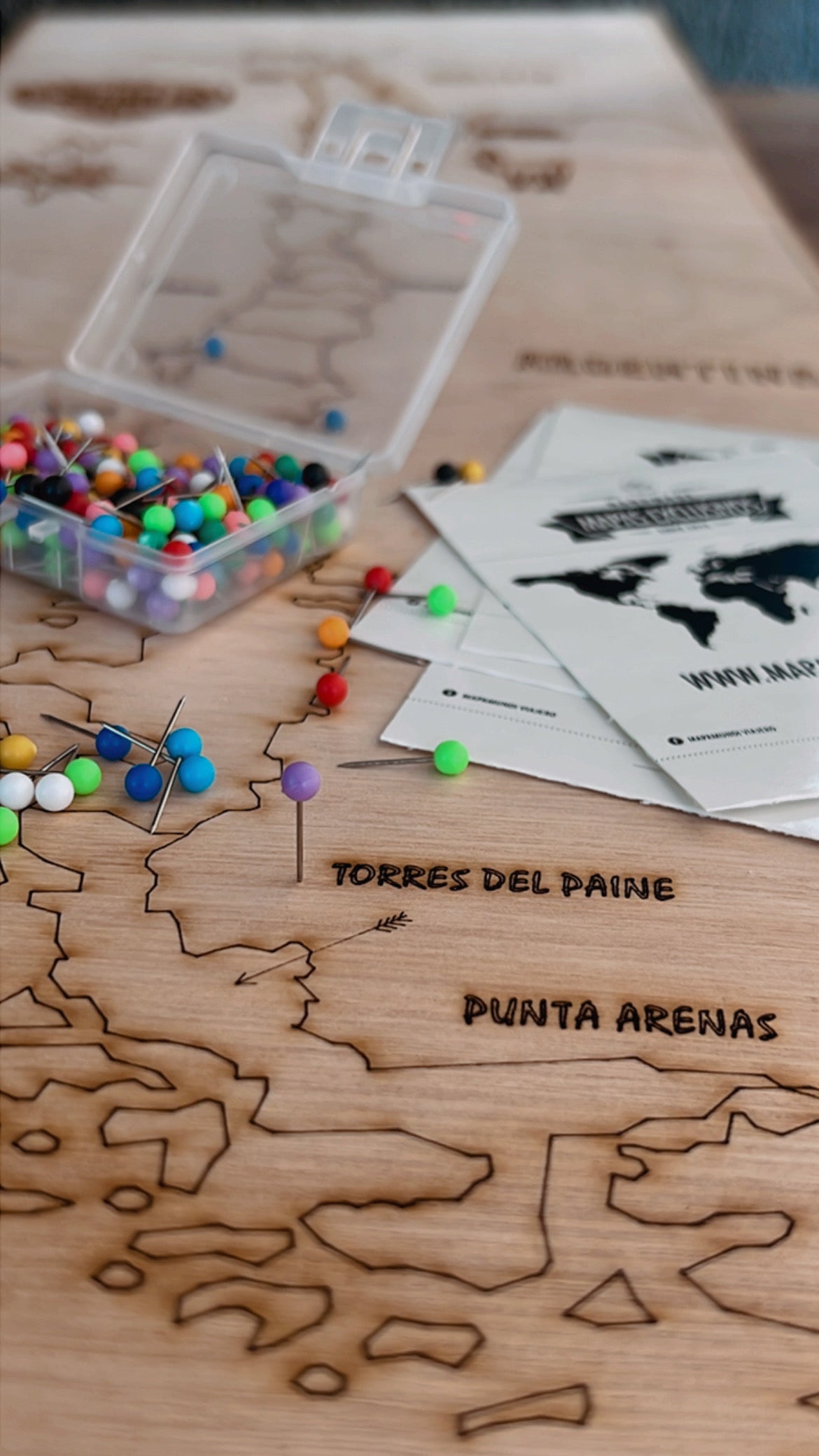 MAPA CHILE MADERA PRE ORDER