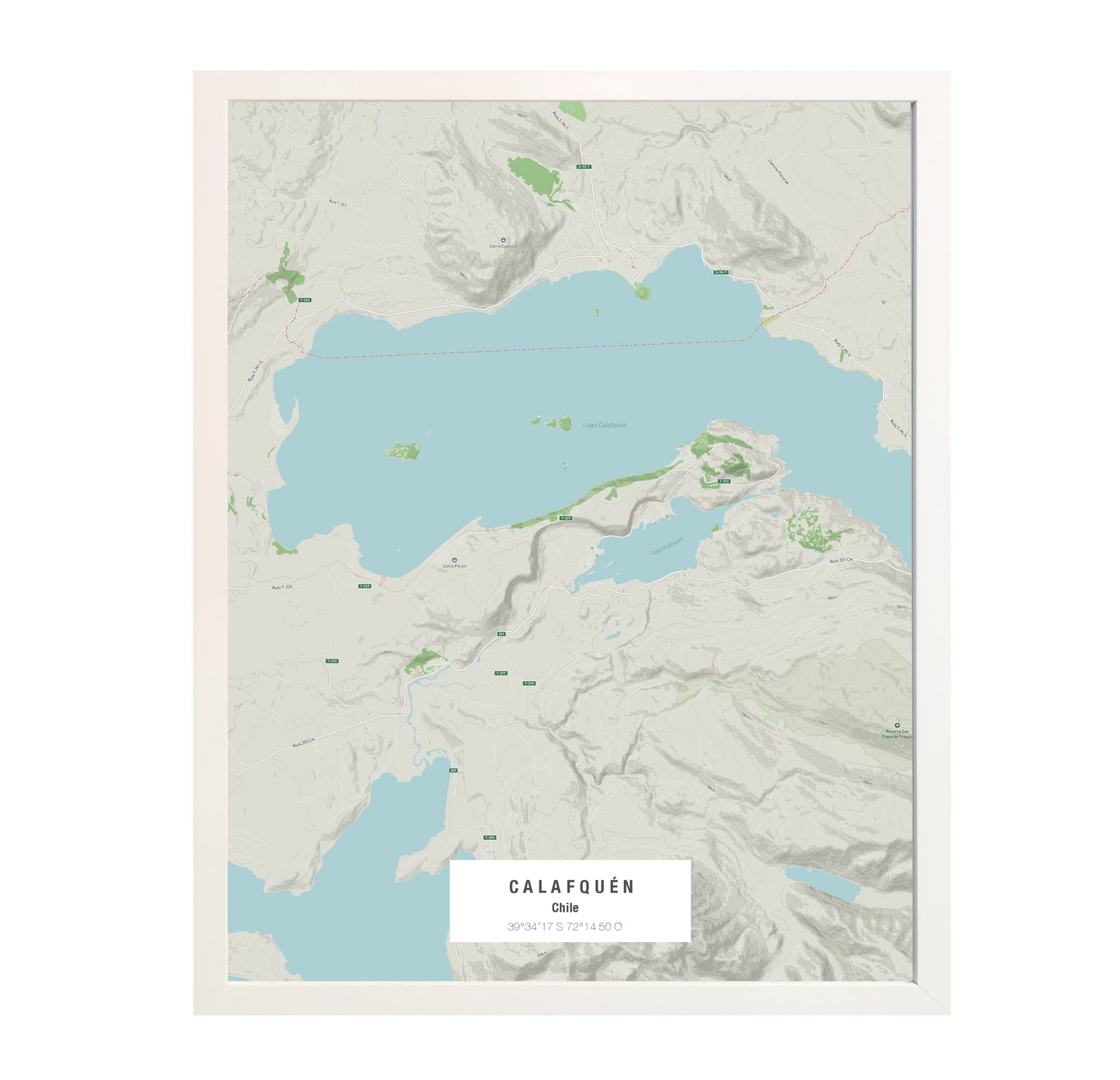 MAPA LAGO CALAFQUEN