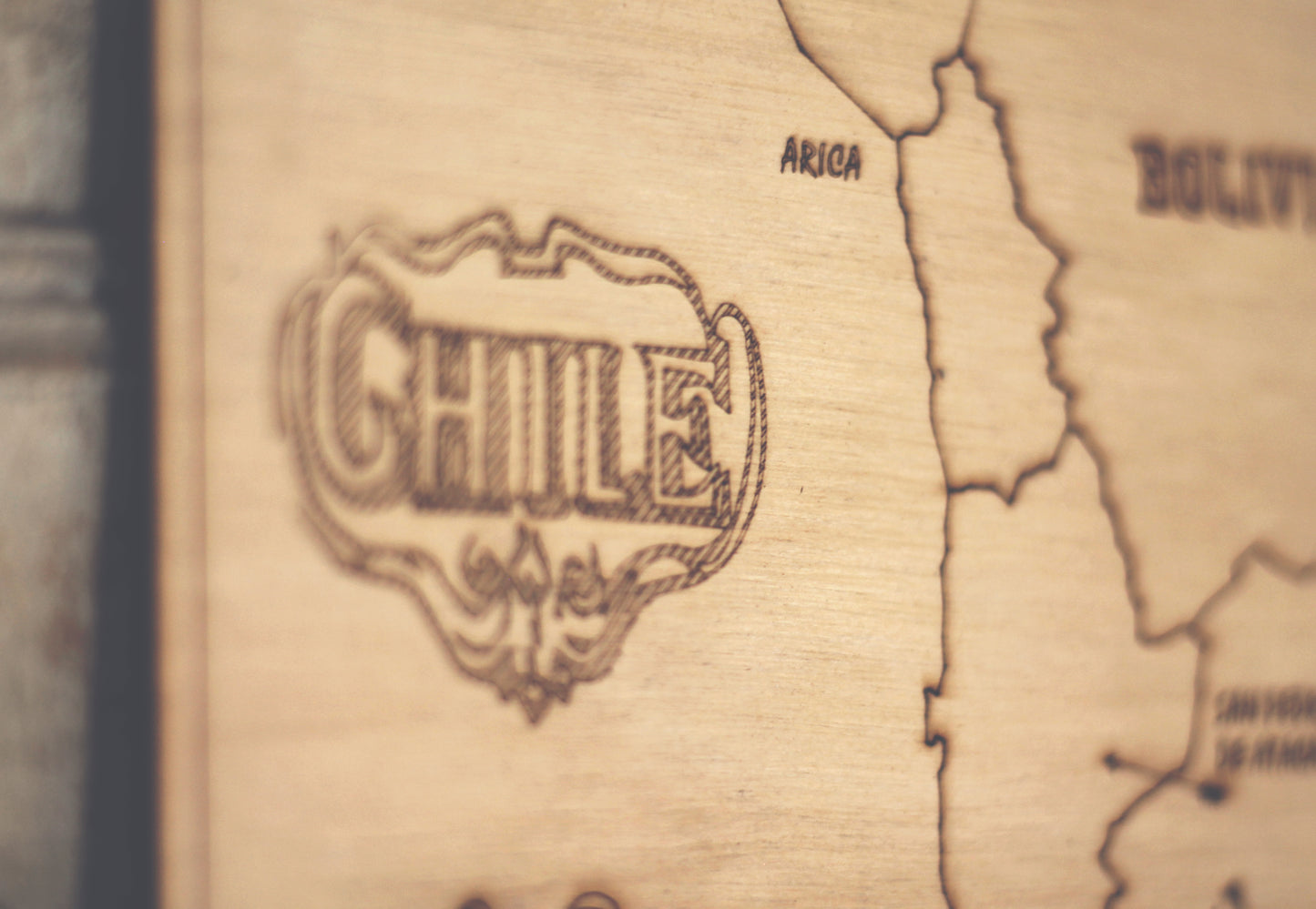 MAPA CHILE MADERA PRE ORDER