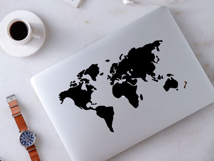 MAPA MUNDI STICKER VINILO