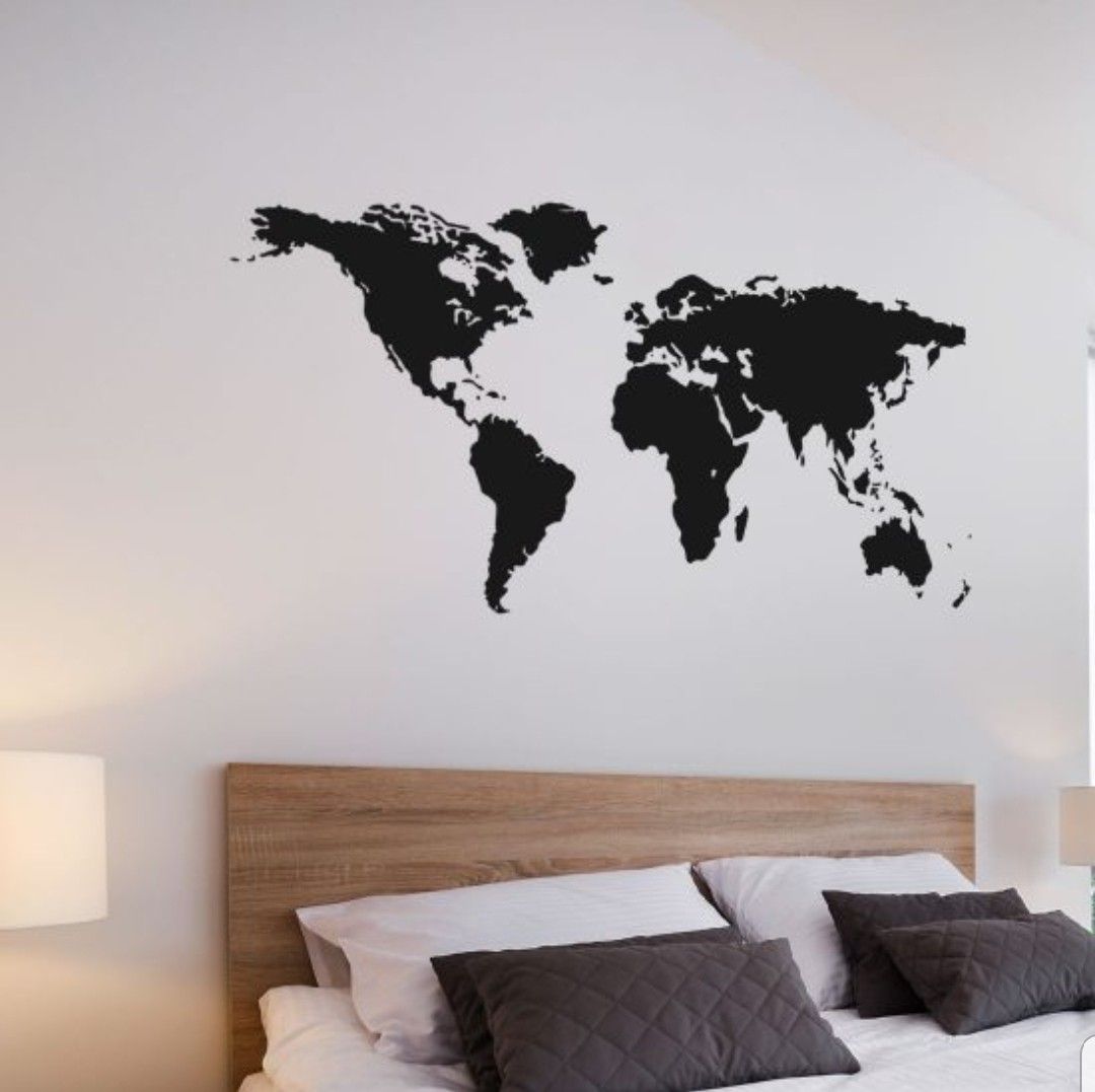 MAPA MUNDI STICKER VINILO