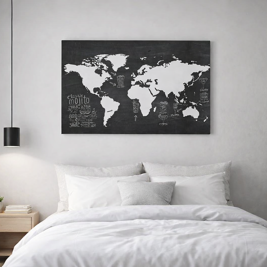 MAPA MUNDI PIZARRA NEGRO PRE ORDER