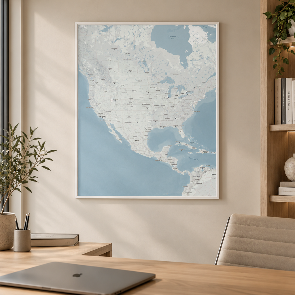 MAPA USA 40 X 60 CM