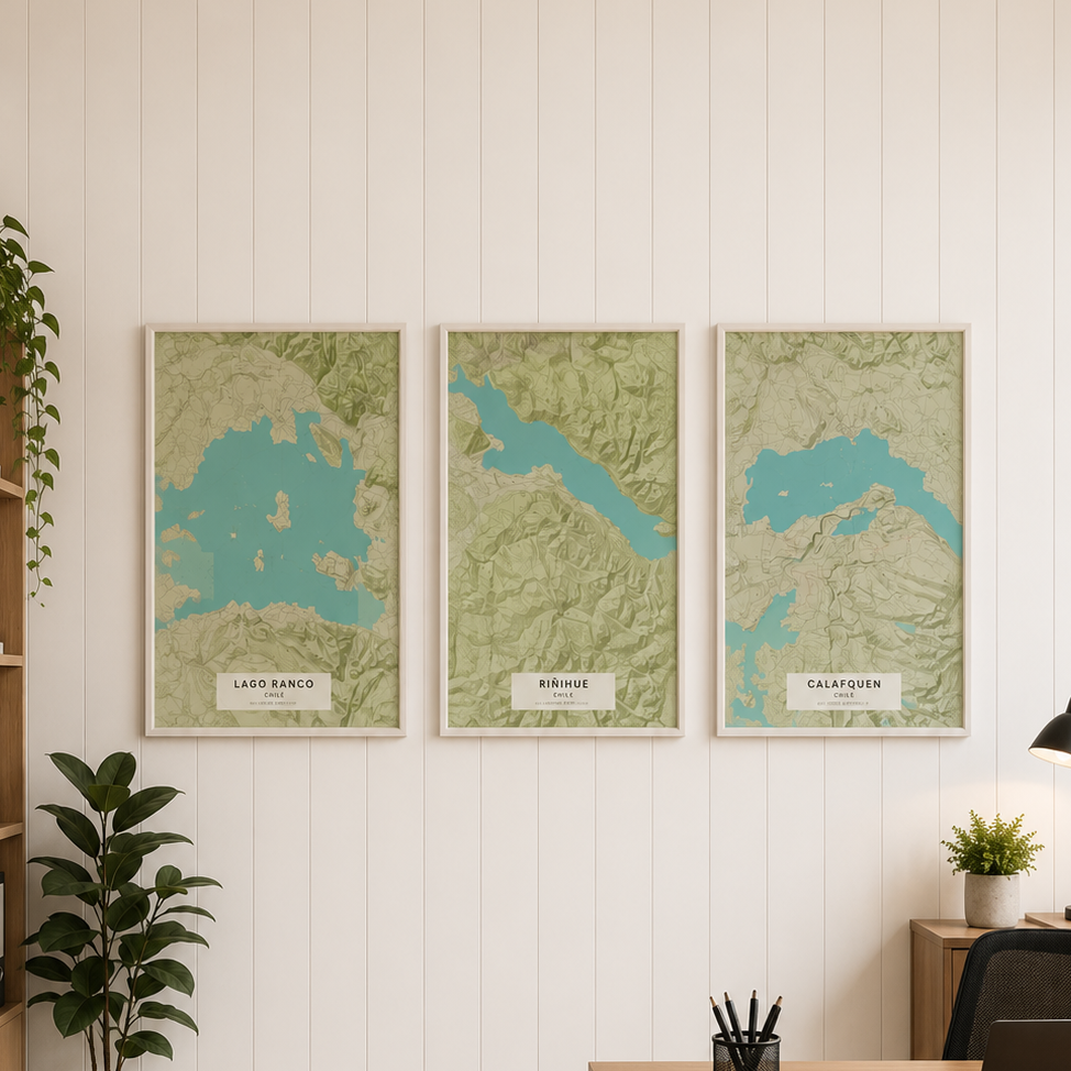 MAPA LAGO CALAFQUEN