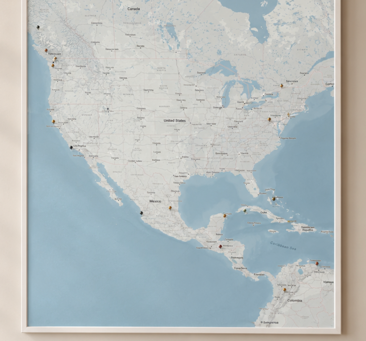 MAPA USA 40 X 60 CM