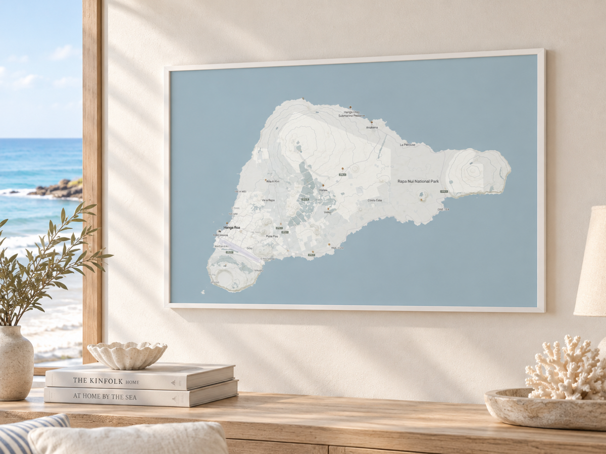 MAPA RAPA NUI 40 X 60 CM