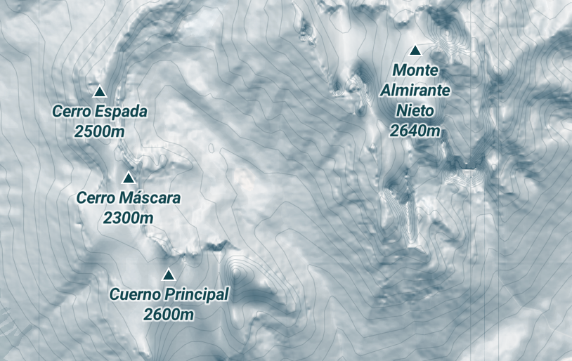 MAPA TORRES DEL PAINE 40 X 60 CM