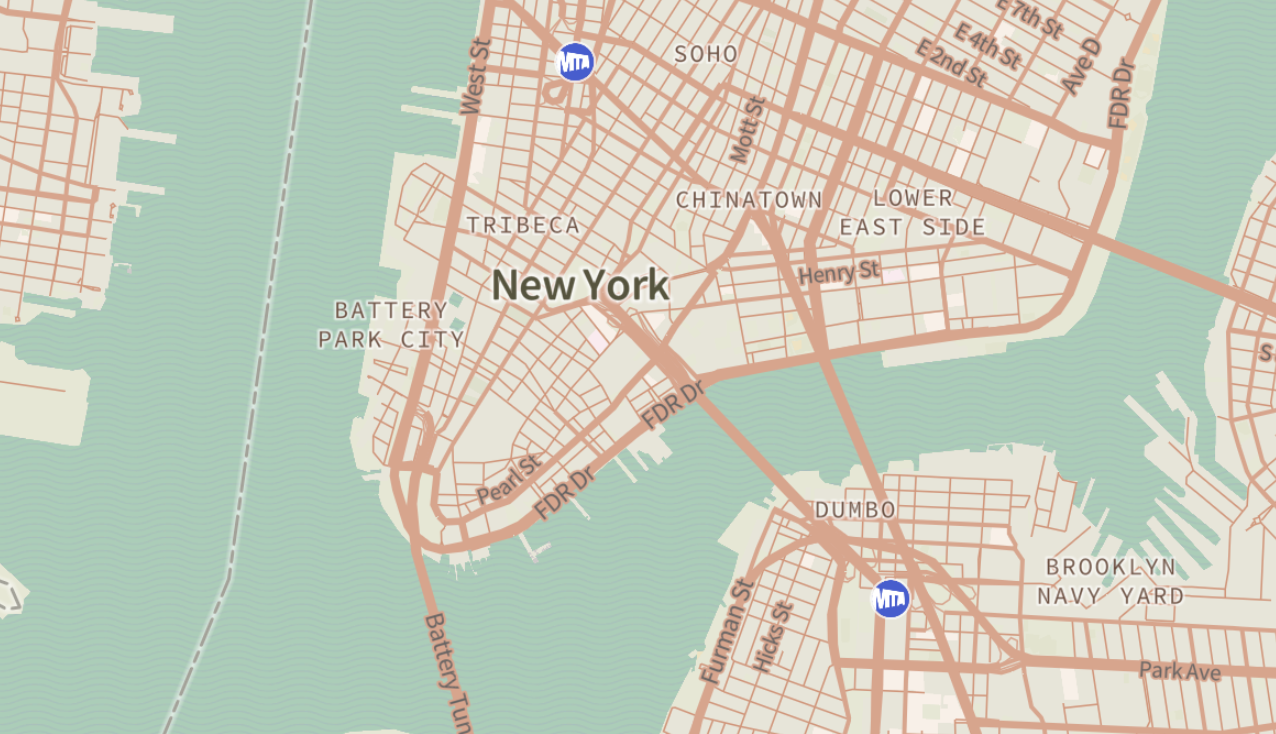 MAPA NEW YORK SERIE DIGITAL