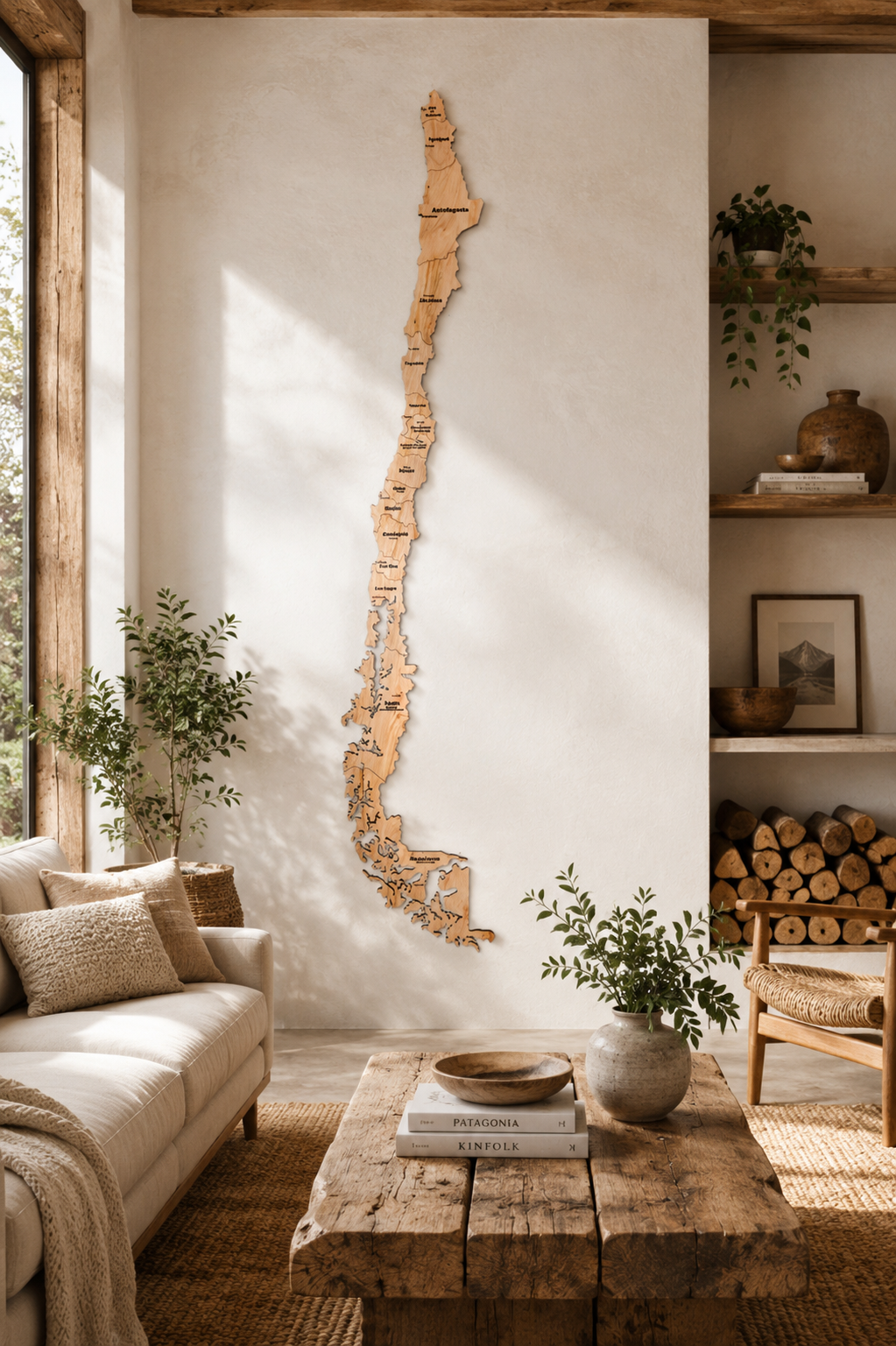 MAPA CHILE MADERA 2D PRE ORDER