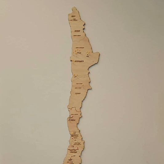 MAPA CHILE MADERA PRE ORDER