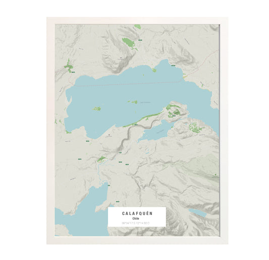 MAPA LAGO CALAFQUEN