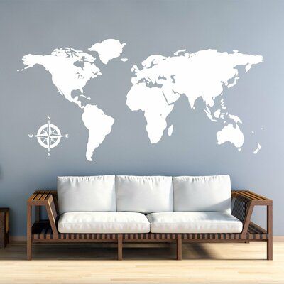 MAPA MUNDI STICKER VINILO
