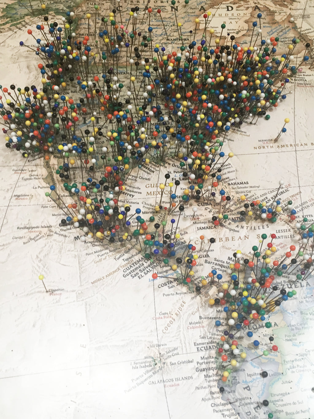MAPA ACTUAL 101 X 75 CM MARCO BLANCO DISPONIBLE